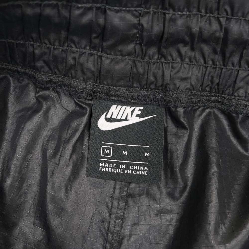 Nike Sportswear Swoosh Pants Mens Medium Black Woven Cargo Joggers CU3562-010 - Picture 13 of 16